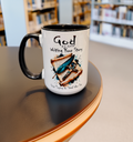 God Is Still Writing Mug