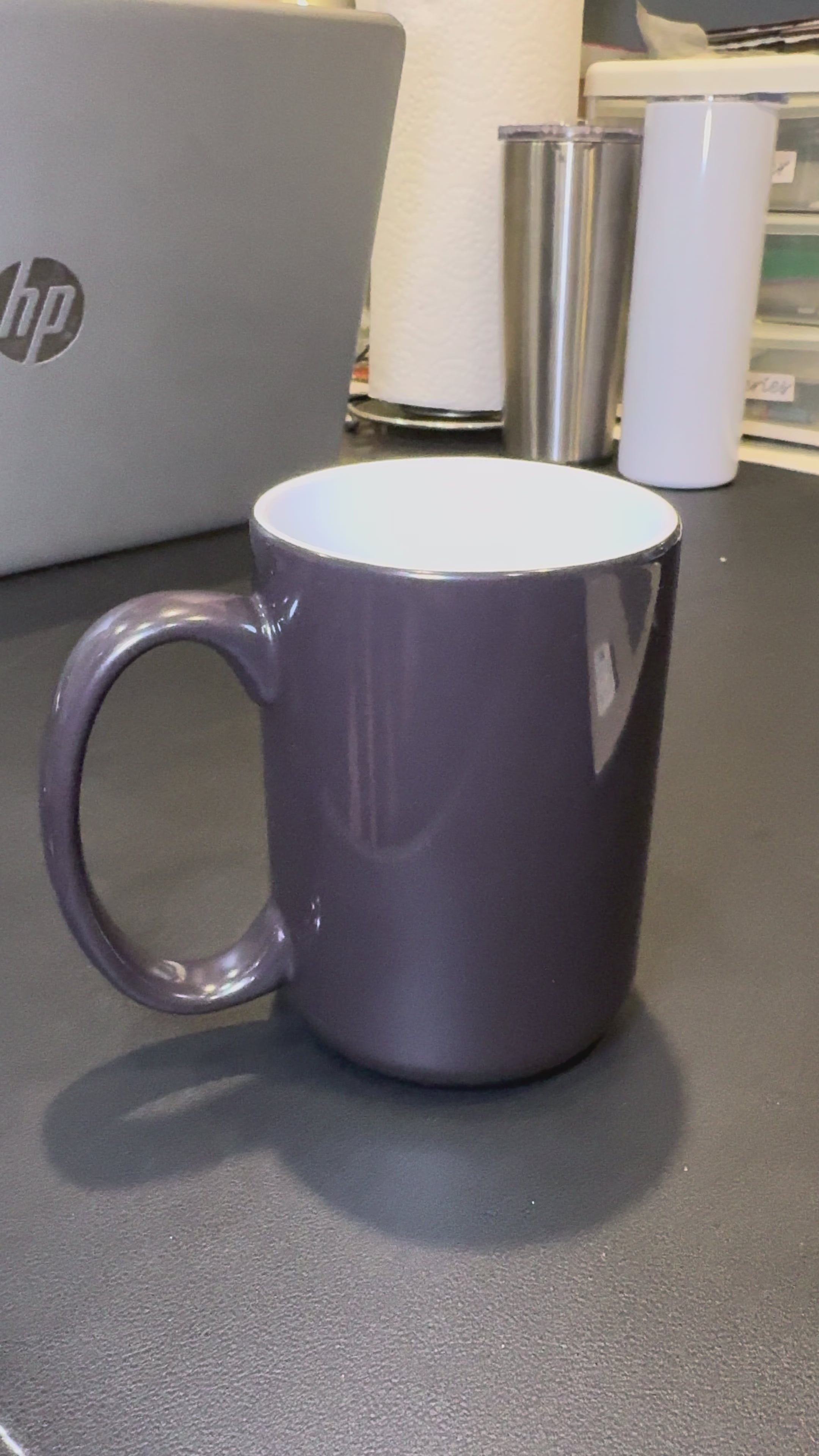 Heat activated mug